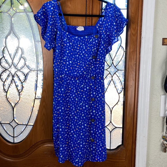 Blue Mini Spring Dress - Picture 3 of 3
